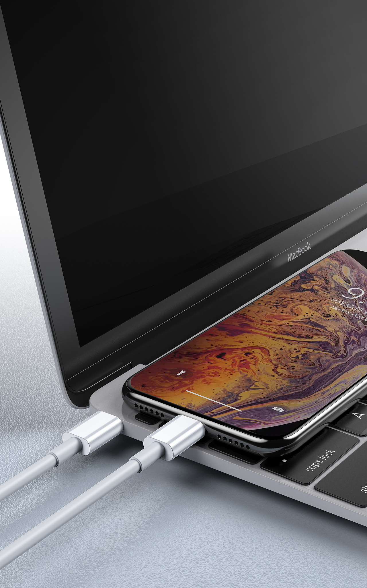 数据线渲染合成详情页制作