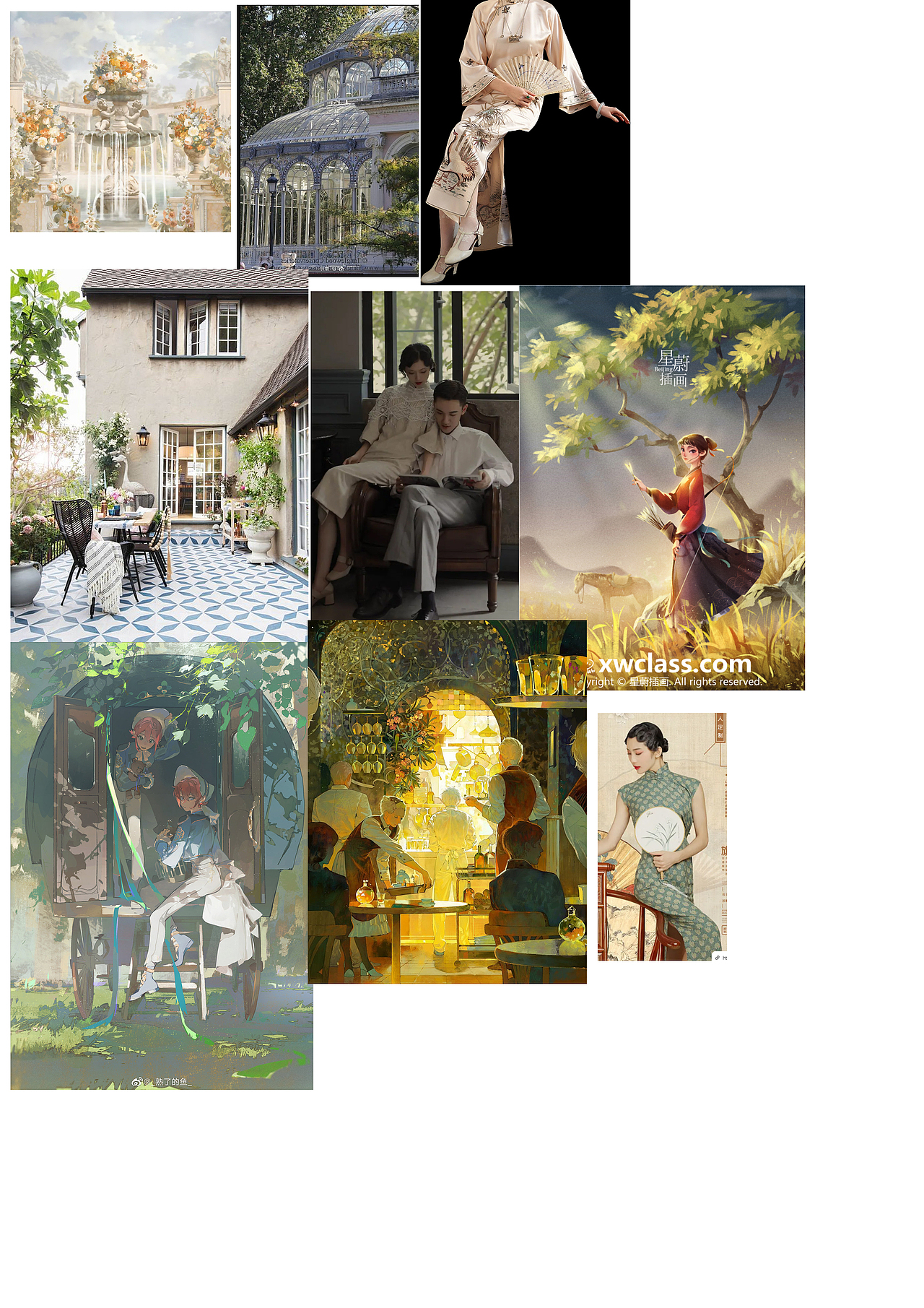画师繁星计划 第二周作业 民国花园（图ZMzEyNzYzODI0） - 创作习作 - 站酷设计师阿黎阿黎原创素材 - 站酷ZCOOL
