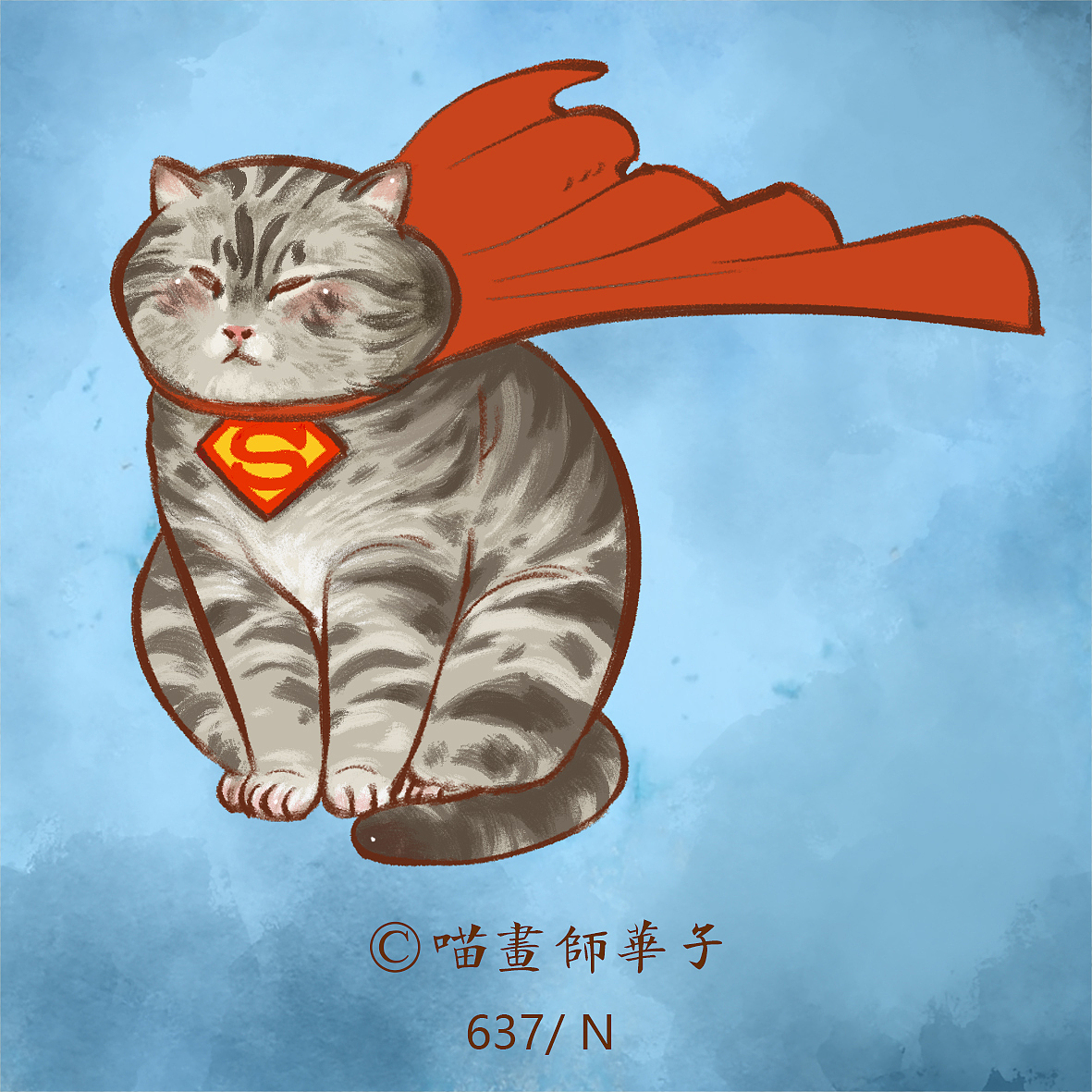 不断更日常画猫的275天（图ZMTk3ODk1NDY0） - 艺术插画 - 站酷设计师喵画师华子原创素材 - 站酷ZCOOL