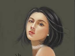 女子頭像 臨摹加改發(fā)型