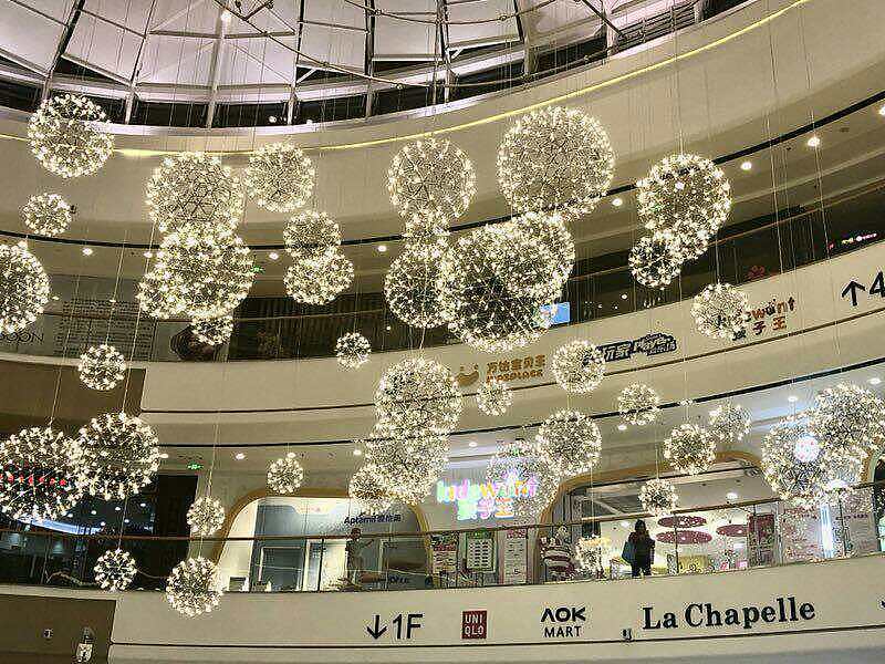 商场中庭美陈吊饰 铭星灯饰工厂