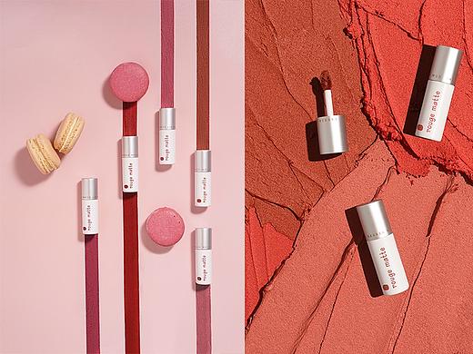 唇泥 红丝绒 雾感丝滑口红 美妆静物拍摄 