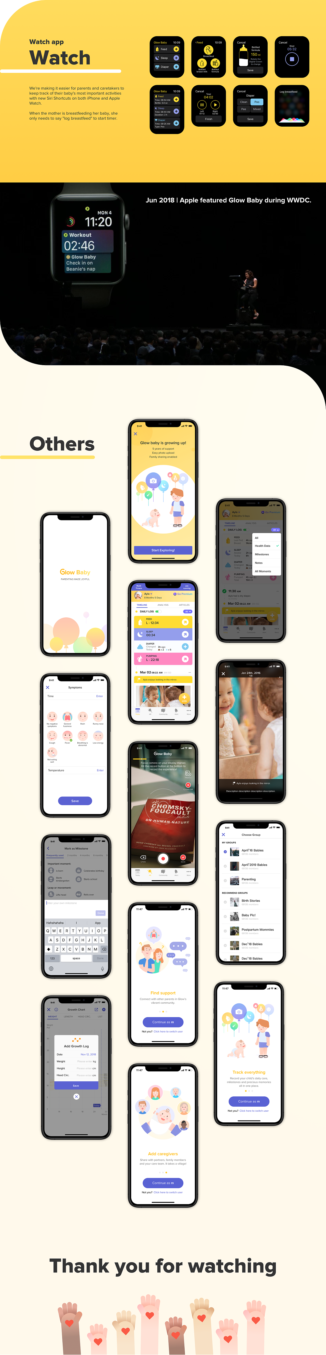 Glow baby v2.0 - beyond the first years.（图ZMTk1ODE4NzUy） - APP界面 - 站酷设计师Miki_z原创素材 - 站酷ZCOOL