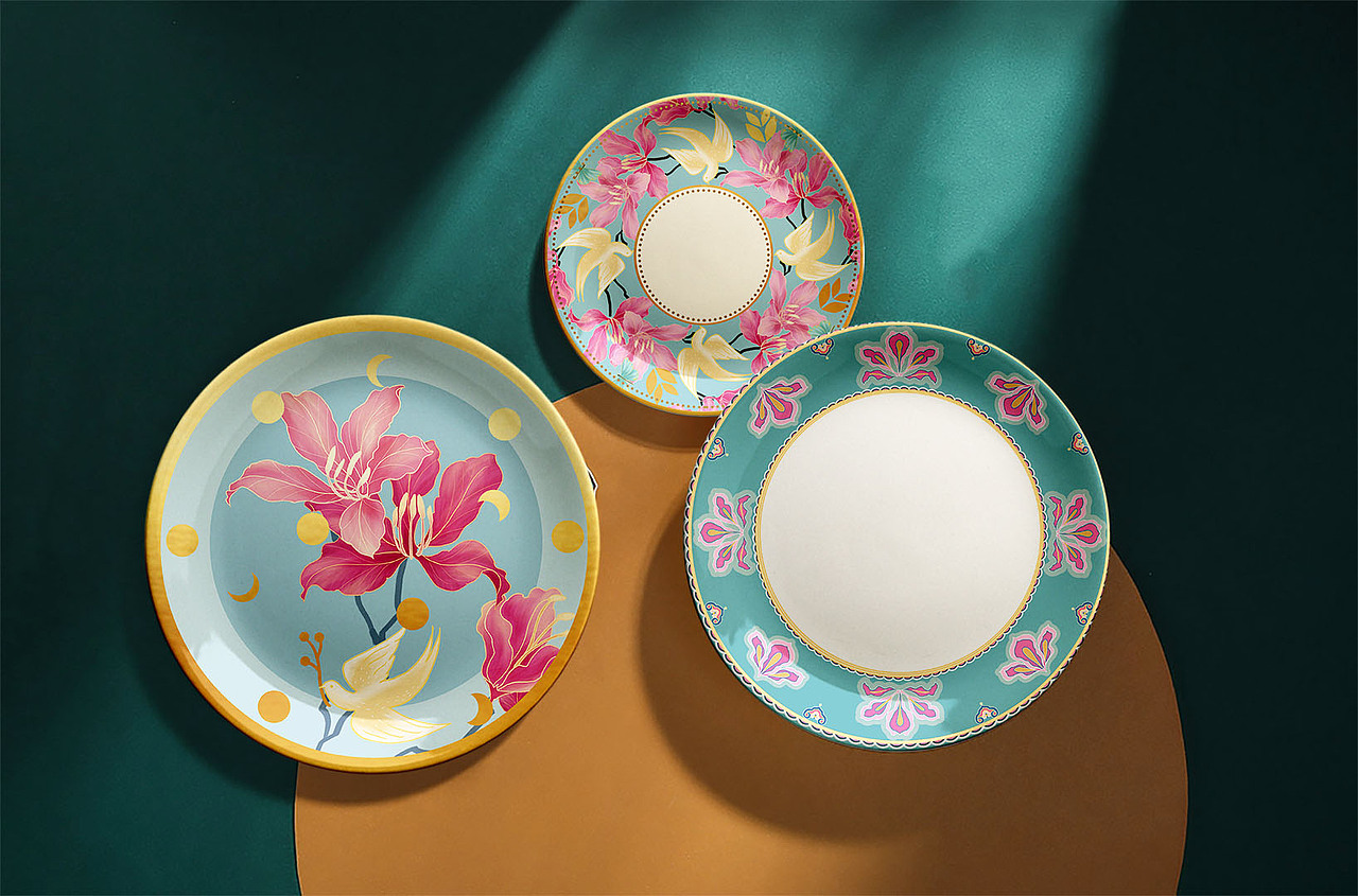 餐具纹饰设计|花纹图案|文创设计（图ZMTk0MzEwMDMy） - 其他 - 站酷设计师Veins纹理灵感原创素材 - 站酷ZCOOL