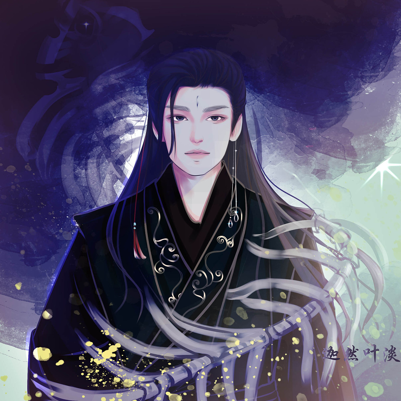 黑水~天官赐福|插画|商业插画|z21700880 - 原创作品 - 站酷 (zcool)