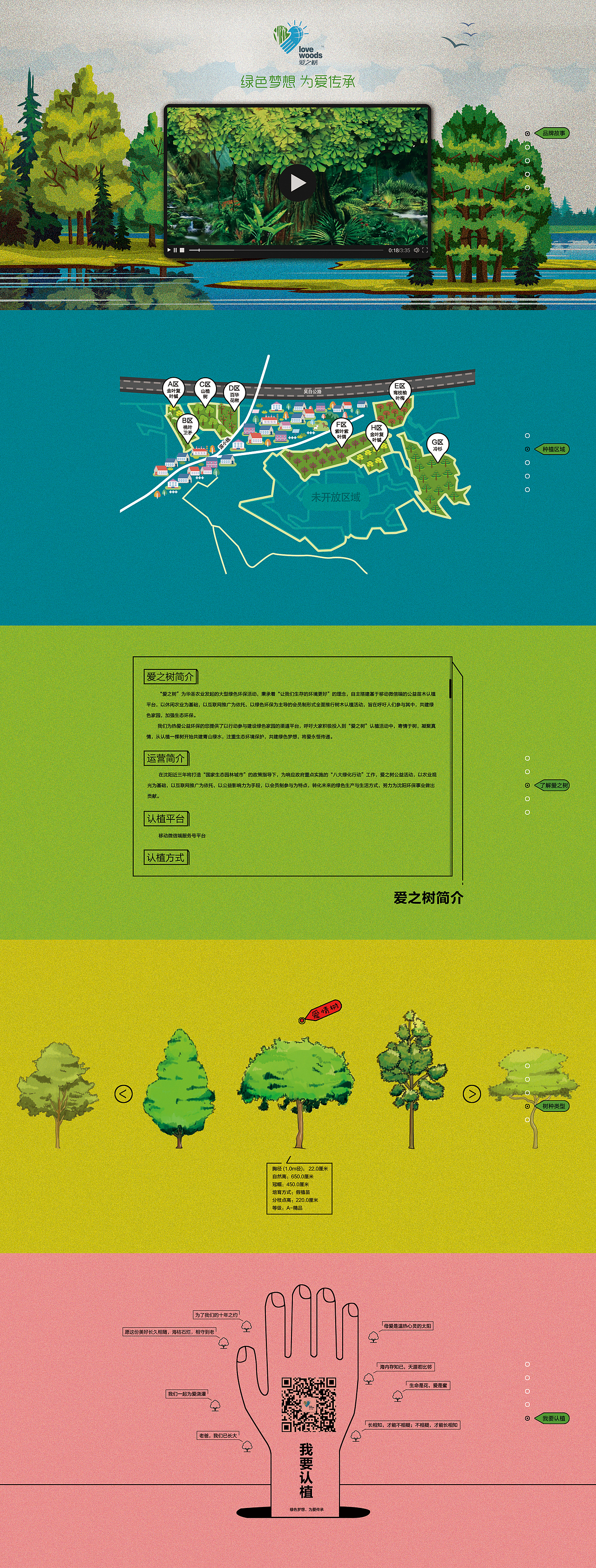 爱之树PC端网页H5（图ZNTY1MTU2ODQ=） - 个人网站 - 站酷设计师杨洋加油原创素材 - 站酷ZCOOL