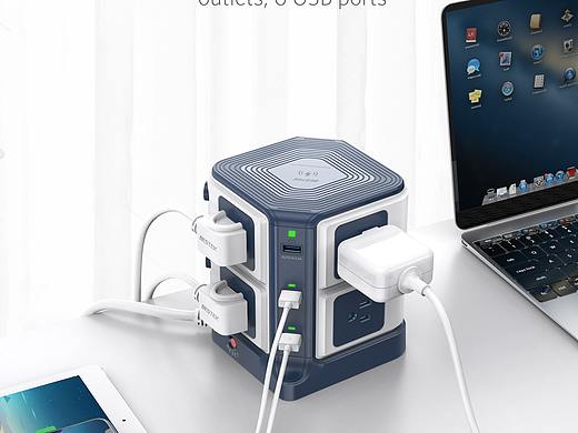 BESTEK 8-outlet POWER strip亚马逊套图
