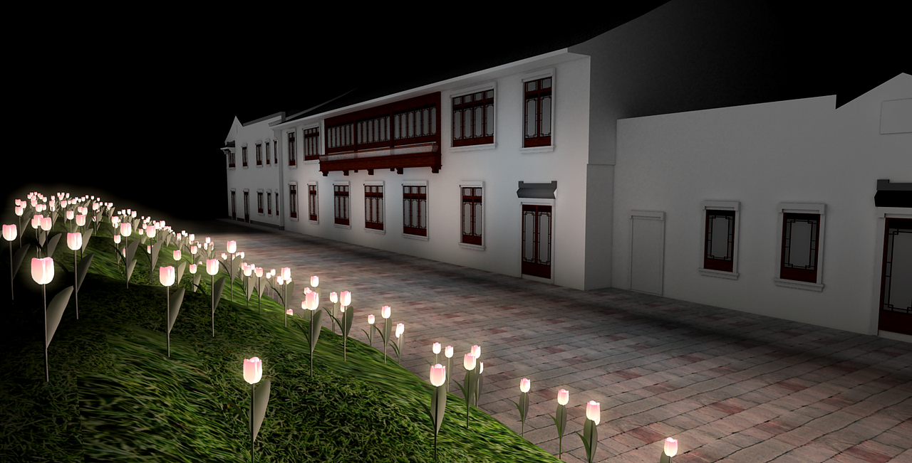 西塘越里灯光装置