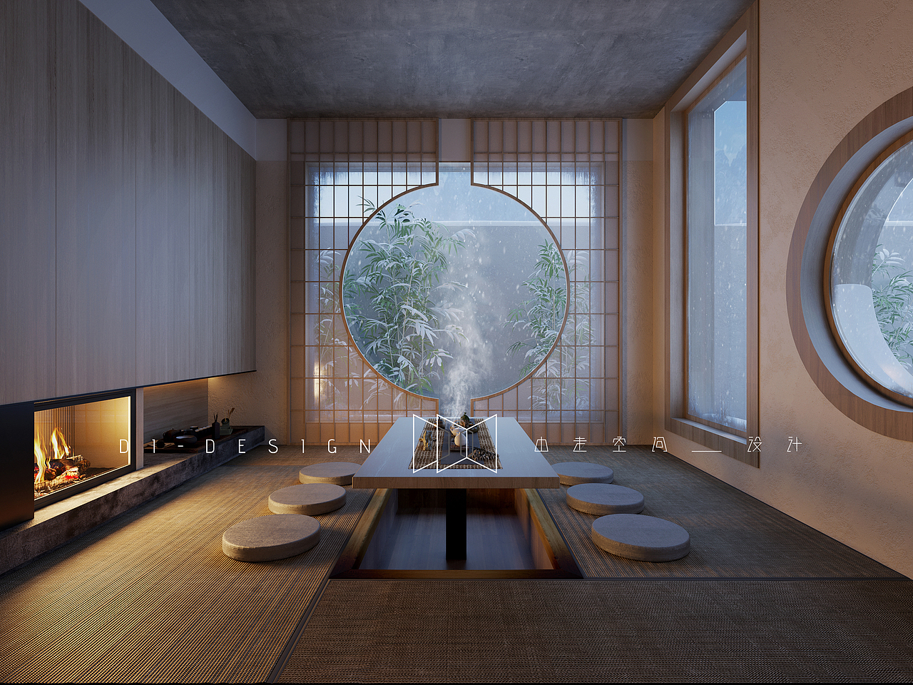 童梦溪竹-鸬鸟（图ZMTg3NjU1NjY0） - 家装设计 - 站酷设计师由走空间设计原创素材 - 站酷ZCOOL