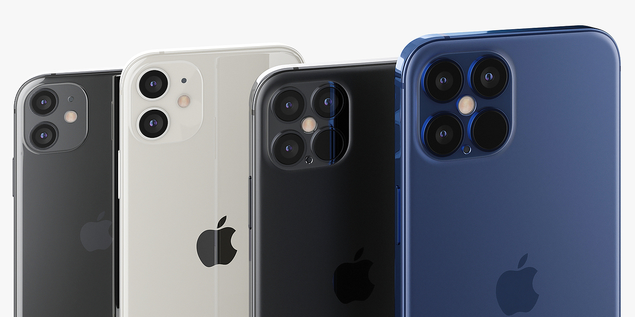 iphone12 四款手机高质量3D模型（图ZMjIwNTcxMDY0） - 产品 - 站酷设计师C4D模型联盟原创素材 - 站酷ZCOOL