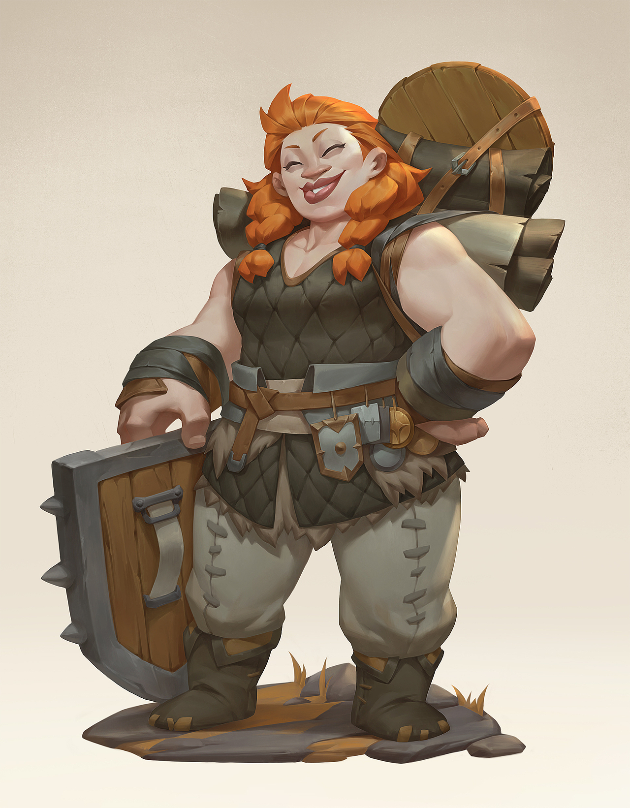 护甲商人|插画|游戏原画|星星翔_原创作品-站酷zcool