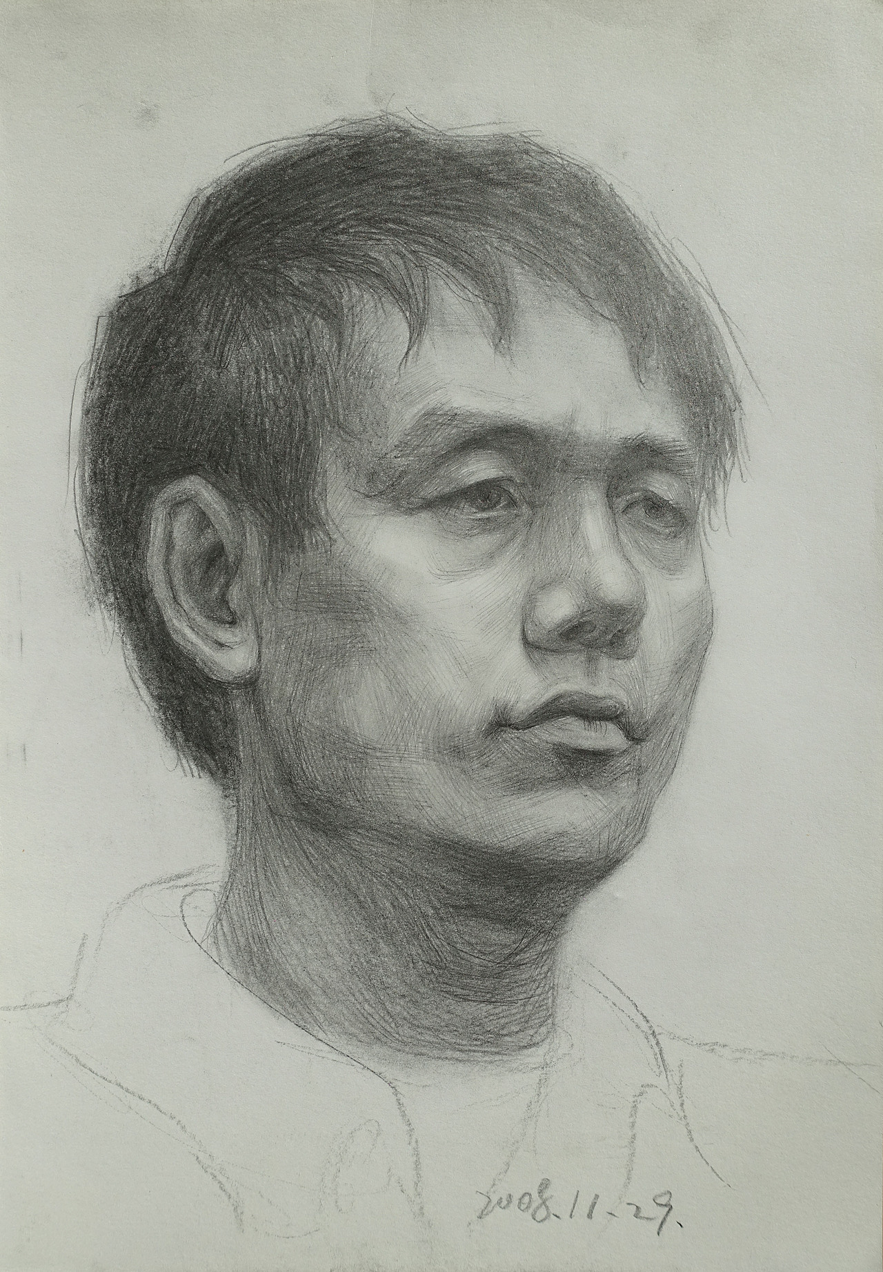 高中时代作品整理记录-素描 (头像)