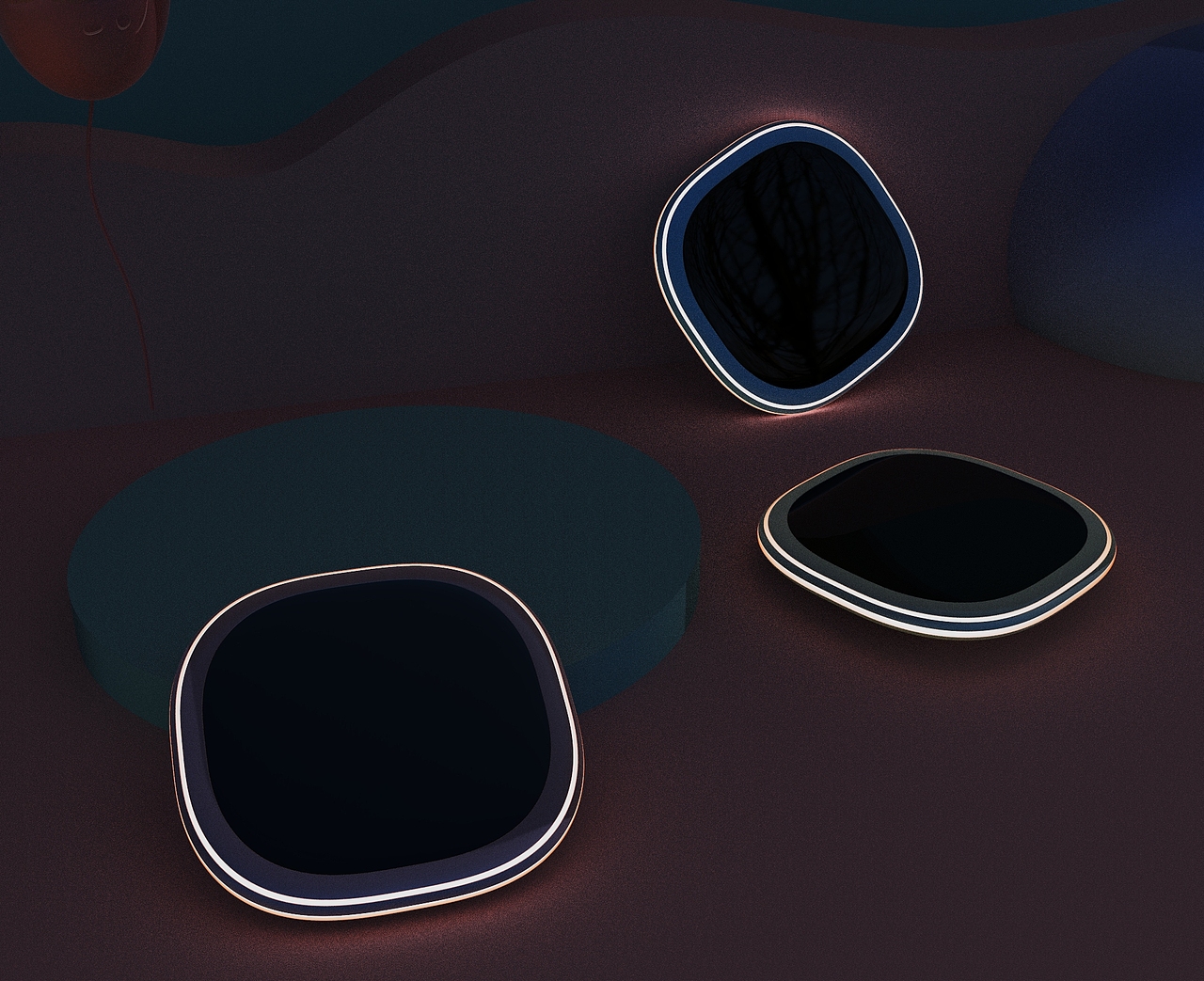 周围一圈灯光，夜晚可以给起夜的人照一下明。