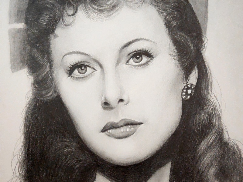 铅笔手绘费雯丽