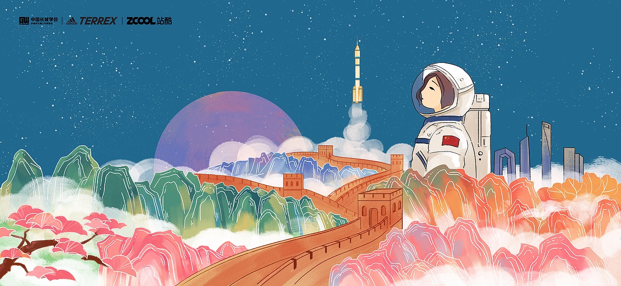 长城 古与今（图ZMjc2NzU2NTYw） - 图案 - 站酷设计师Z31698746原创素材 - 站酷ZCOOL