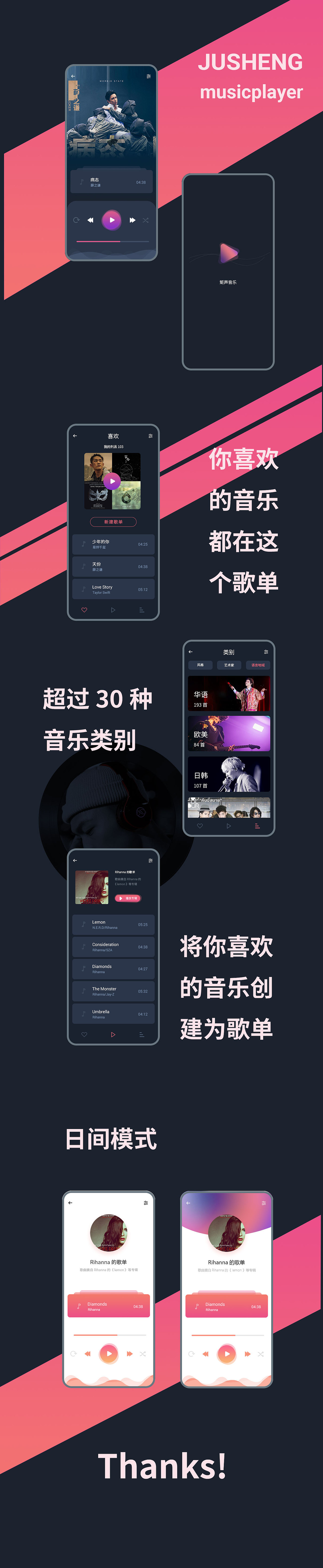 音乐类app（图ZMTkyNjQwODky） - APP界面 - 站酷设计师宅猫一枚丫原创素材 - 站酷ZCOOL