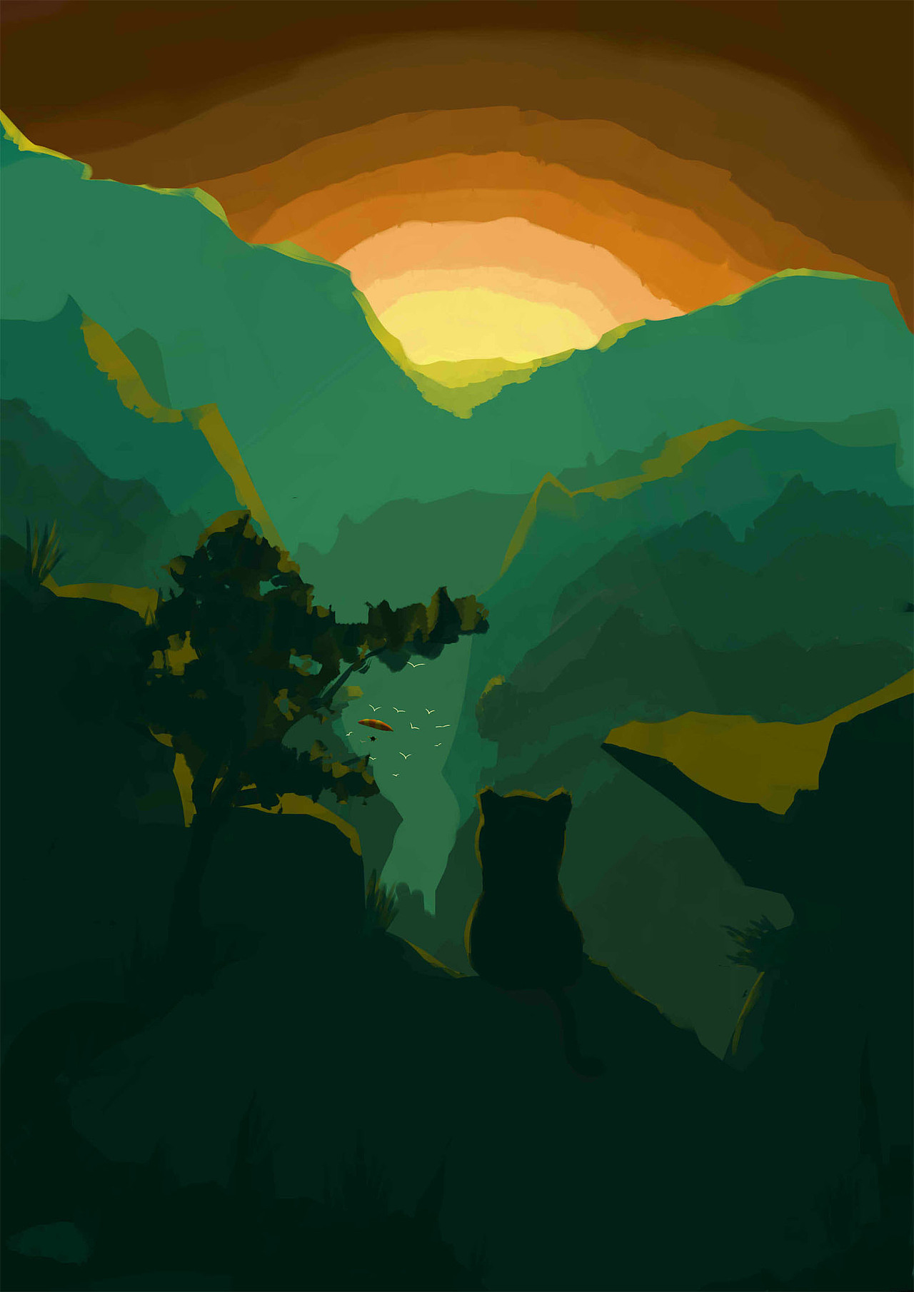 sai 晚20180628（图ZMTE5Njg0MTQ4） - 艺术插画 - 站酷设计师桑树是树原创素材 - 站酷ZCOOL