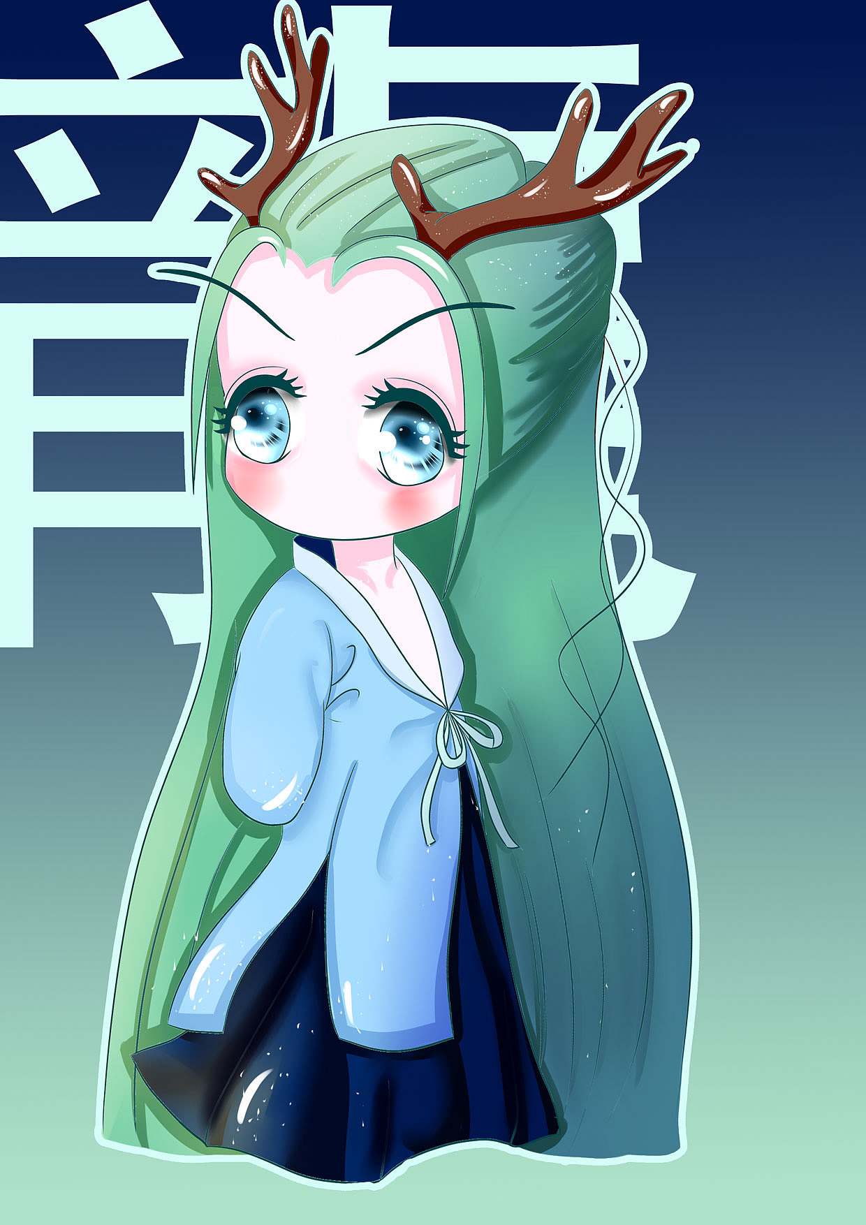 汉服女孩之q版十二生肖