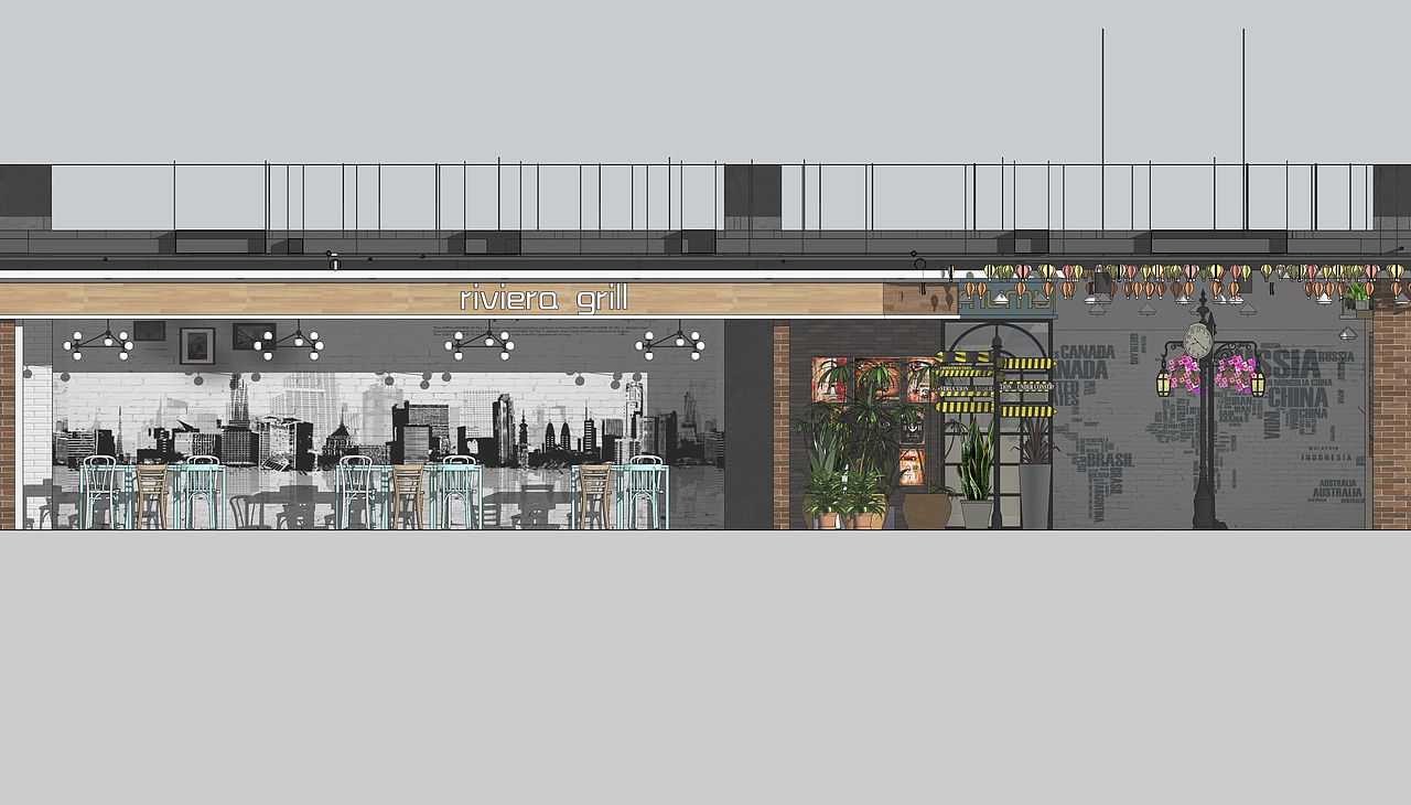 一个小的外租区域设计