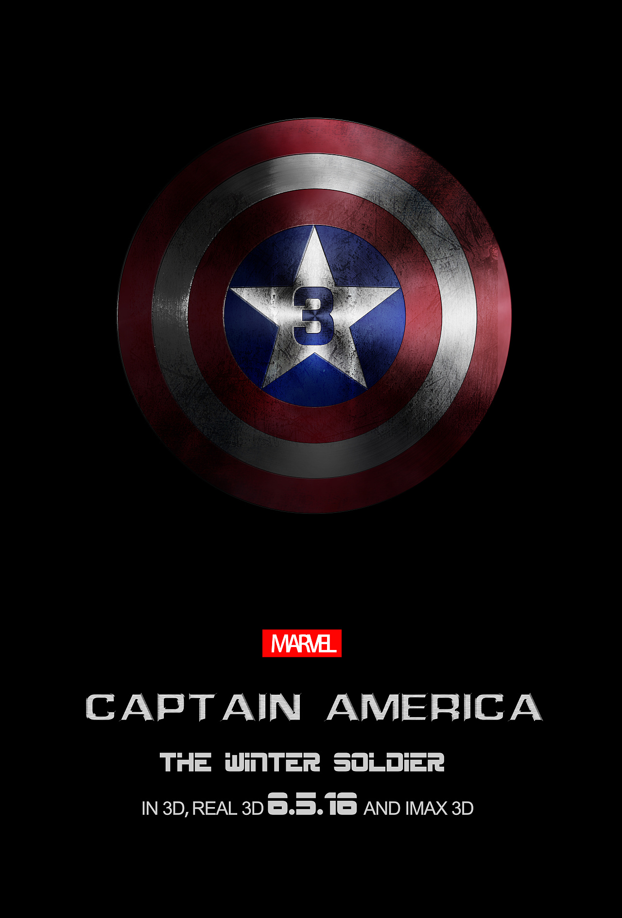 漫威美国队长海报ps练习