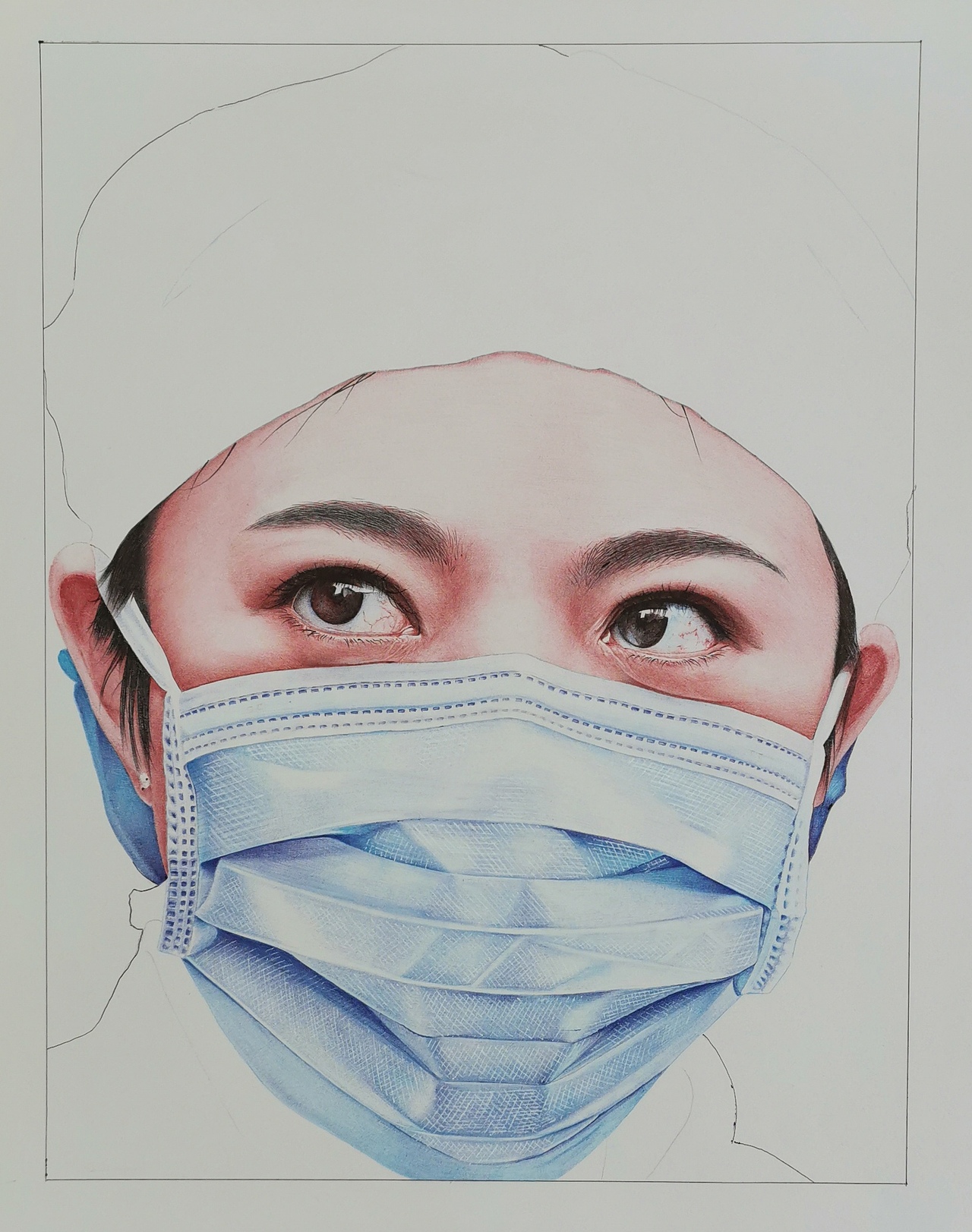 圆珠笔画——最美的眼（图ZMjA3NzY4OTI4） - 绘画 - 站酷设计师一诺手绘原创素材 - 站酷ZCOOL