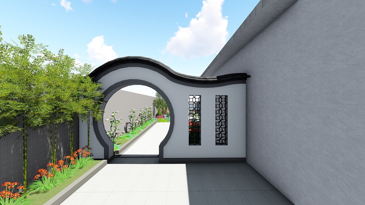 二次改造-凉亭+院墙（图ZMjQxOTg5Nzc2） - 景观设计 - 站酷设计师Z89392876原创素材 - 站酷ZCOOL