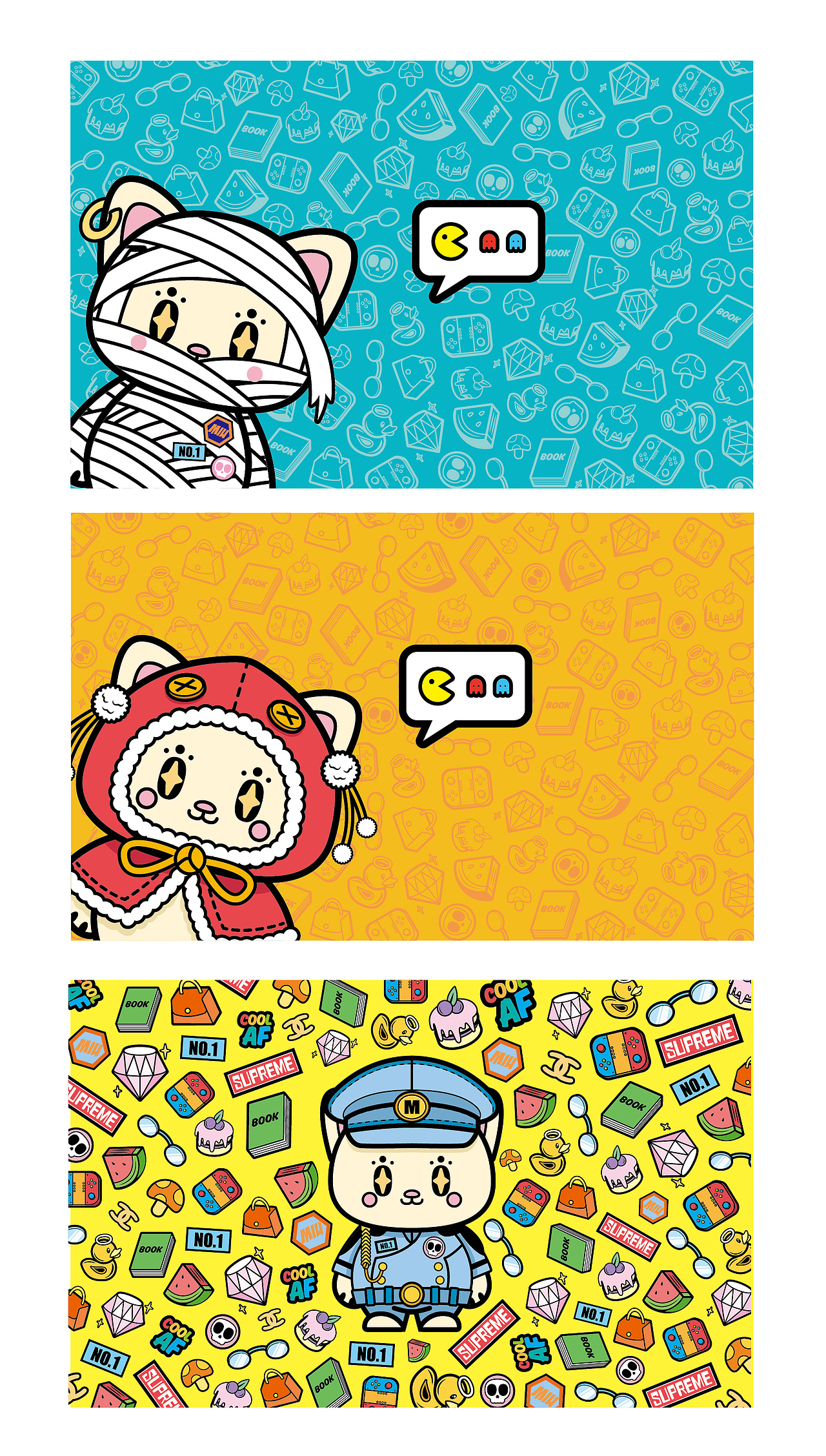 【练习】Q版形象设计及延展-喵喵怪