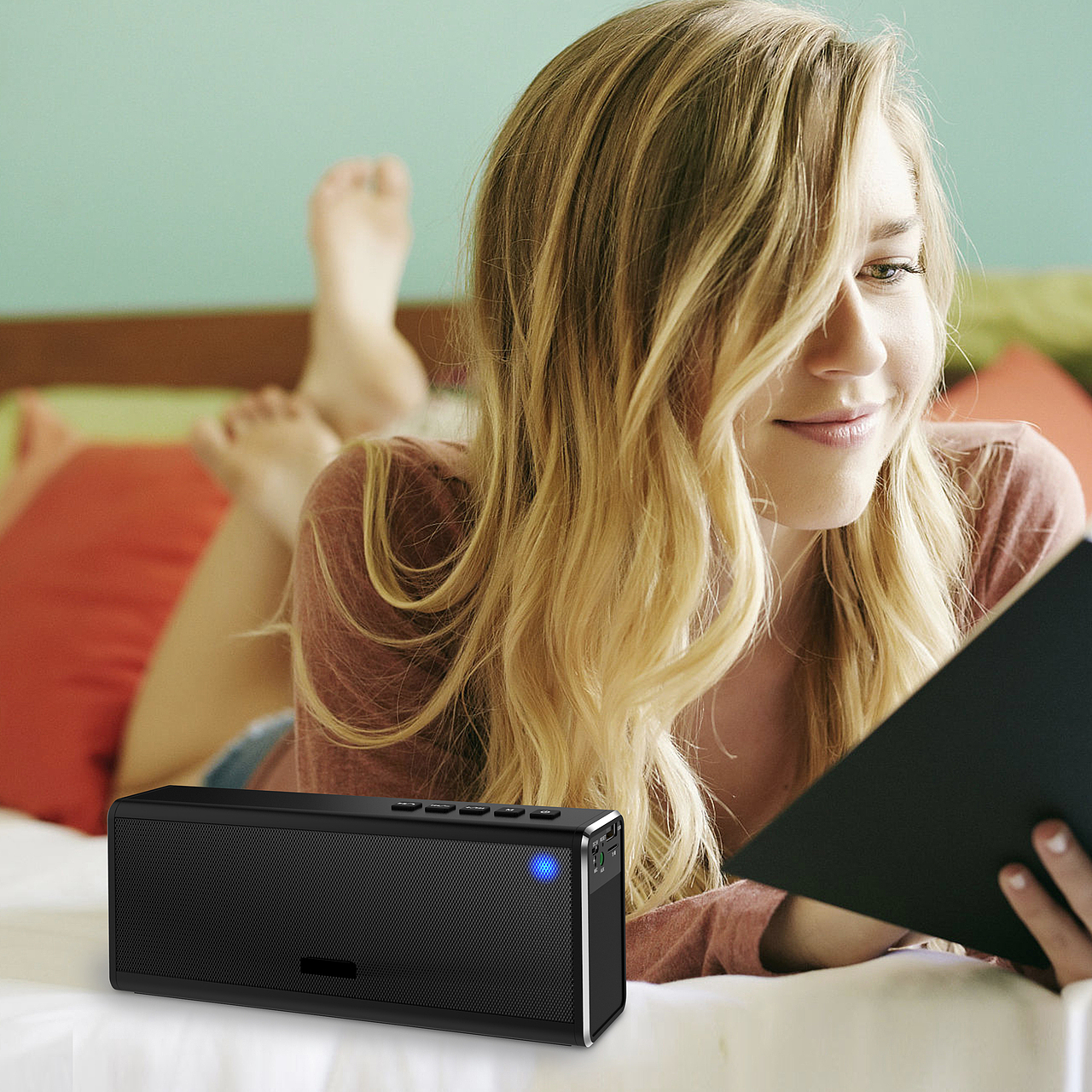 重低音蓝牙音箱 产品摄影 PS精修图 3D建模渲染 电商美工 亚马逊 天猫 京东