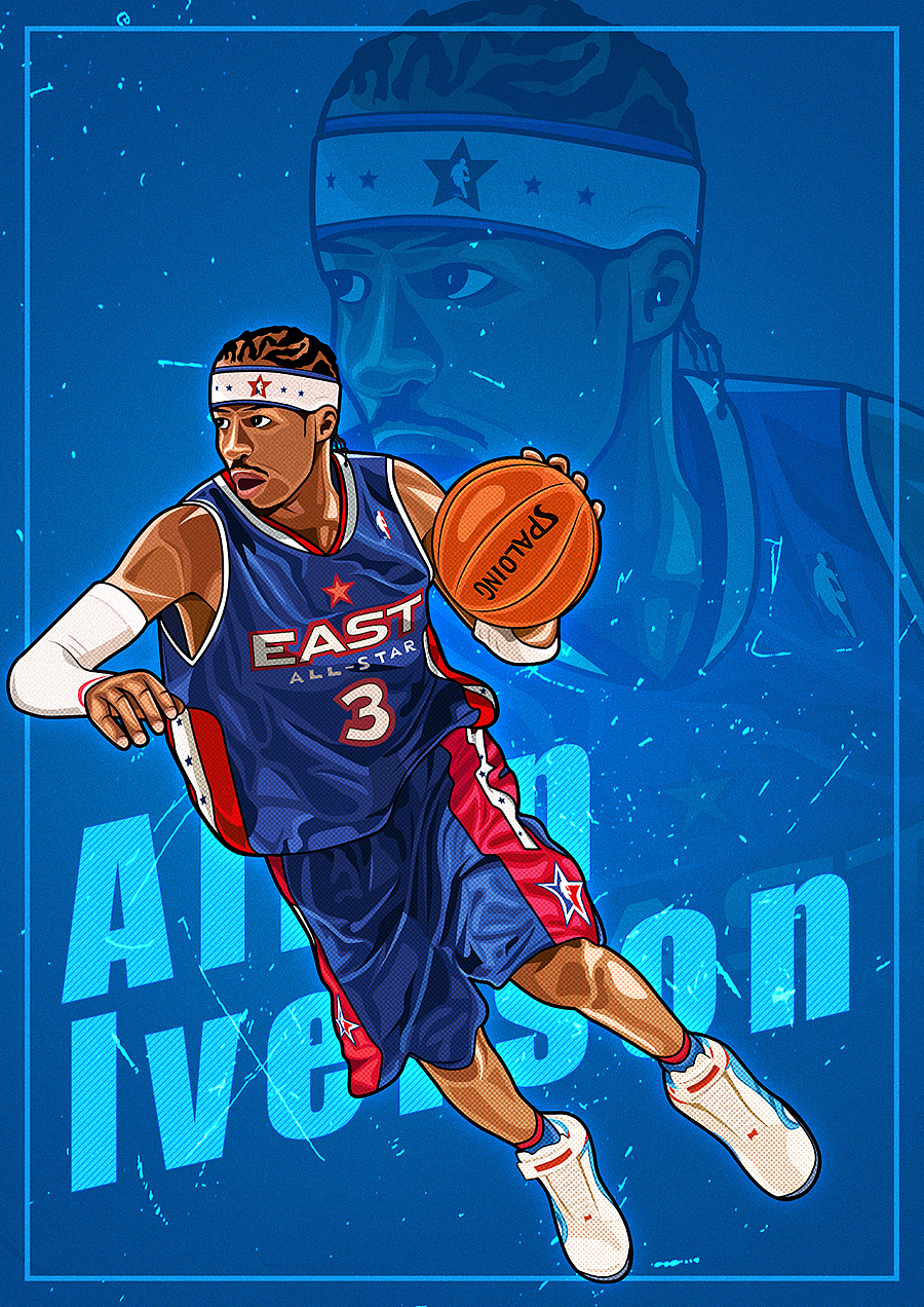 NBA球星插画（图ZMTM5OTMxNDA0） - 创作习作 - 站酷设计师Hugo晞原创素材 - 站酷ZCOOL