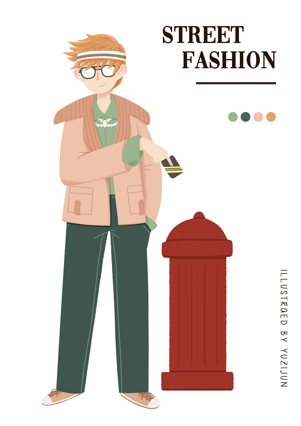 【人物插画】李宇春（图ZMjA1NDY4NDA0） - 创作习作 - 站酷设计师鱼子菌原创素材 - 站酷ZCOOL