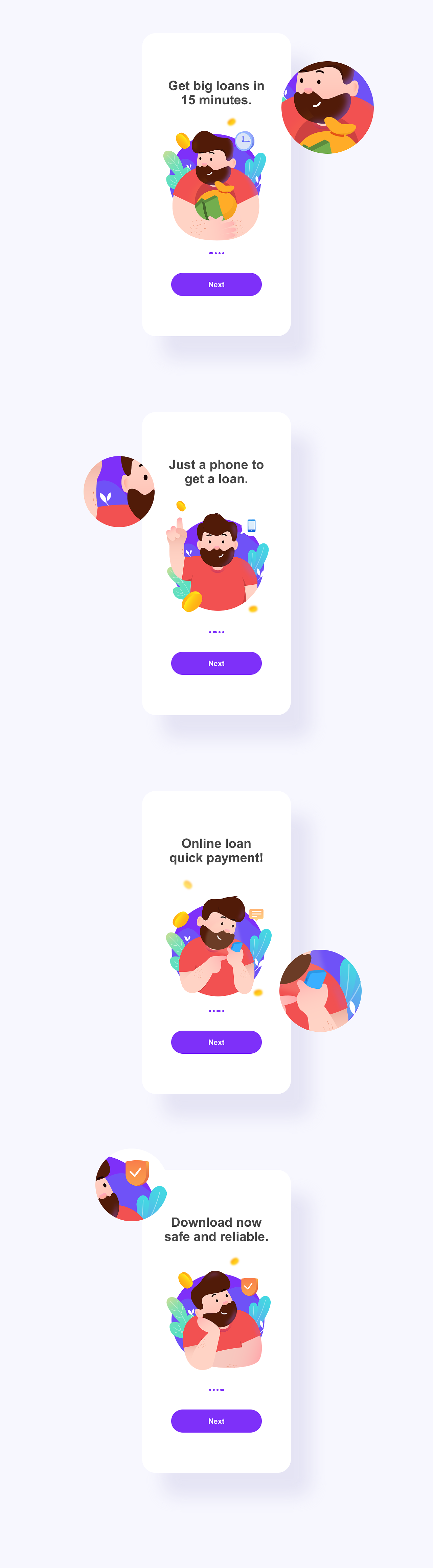 海外贷超APP插画设计（图ZMTkwODA4ODc2） - 商业插画 - 站酷设计师Flow_K原创素材 - 站酷ZCOOL