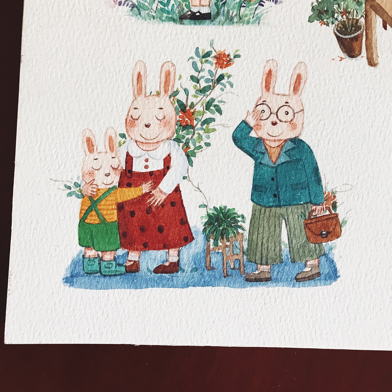 可爱的小兔子一家|插画|绘本|夏小果 - 原创作品 - 站酷 (ZCOOL)