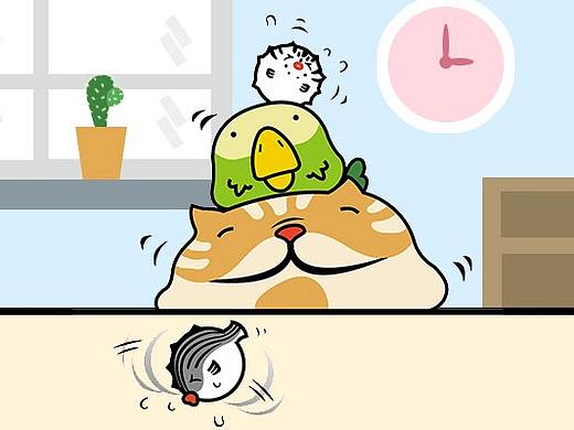 發財喵和他的朋友们表情包设计