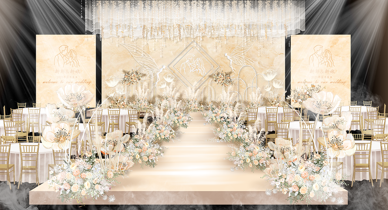 近期婚礼舞台效果图（图ZMjYwNjQyMzcy） - 其他平面 - 站酷设计师是冷酷的冷原创素材 - 站酷ZCOOL