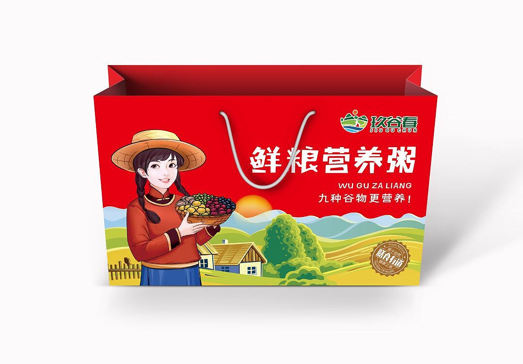 玖谷春杂粮 杂粮包装 灵智策划粮油包装设计