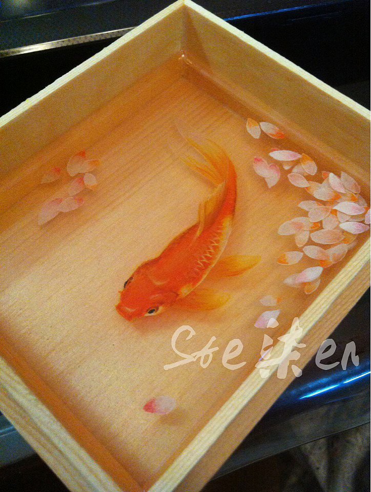 我尝试画的手绘立体鱼~ 嘻嘻.