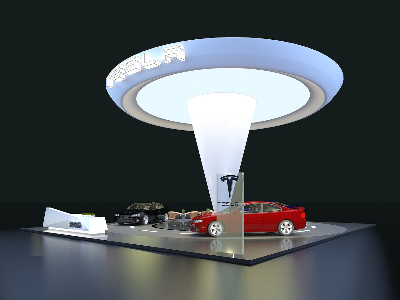 特斯拉展厅（图ZMTM3NjkxODM2） - 家装设计 - 站酷设计师张爽_装饰设计原创素材 - 站酷ZCOOL