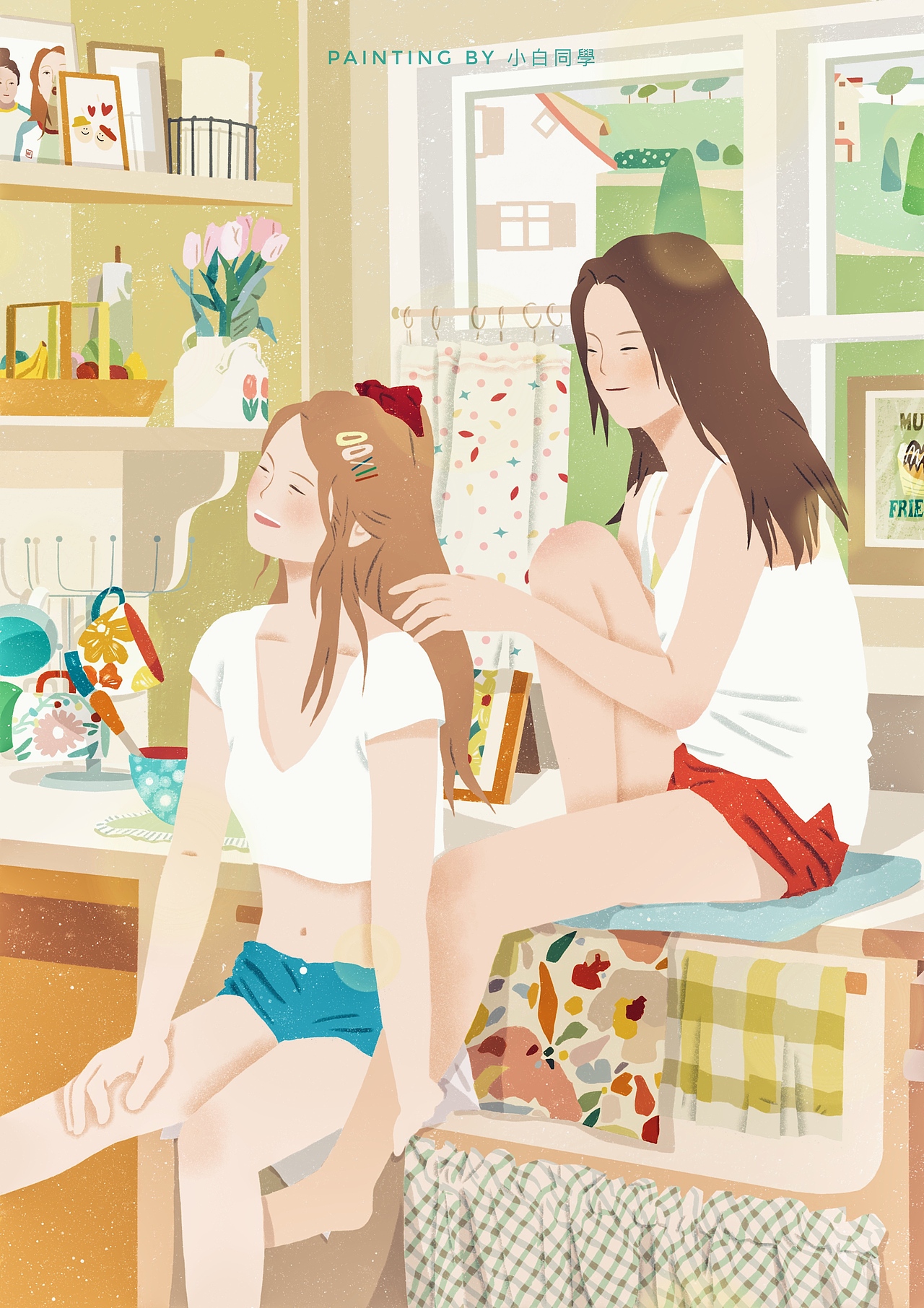 七月的一些插画作品➕海报