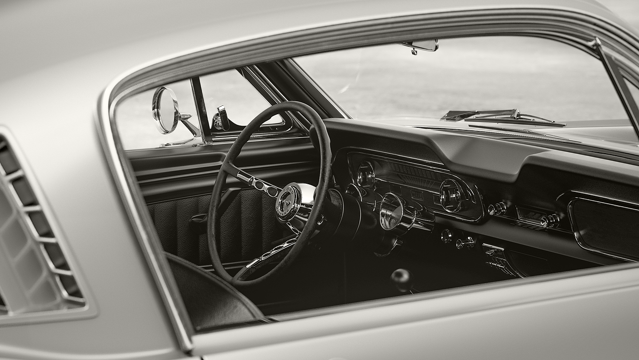 Keyshot 汽车渲染 [Ford Mustang 1965]（图ZMjIxNjM4OTk2） - 机械/交通 - 站酷设计师Uncle_EE原创素材 - 站酷ZCOOL