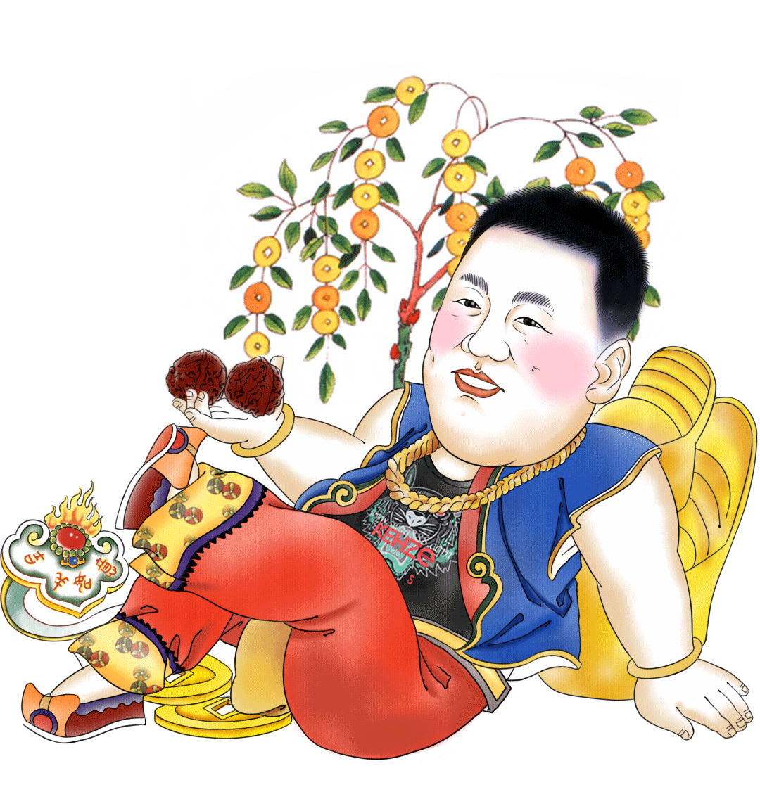 乡爱年画海报~（图ZNzA4NzM5MDA=） - 商业插画 - 站酷设计师三眼污鸦原创素材 - 站酷ZCOOL