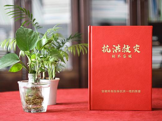 抗洪救灾纪念画册设计-防汛救援抢险故事回顾相册影集