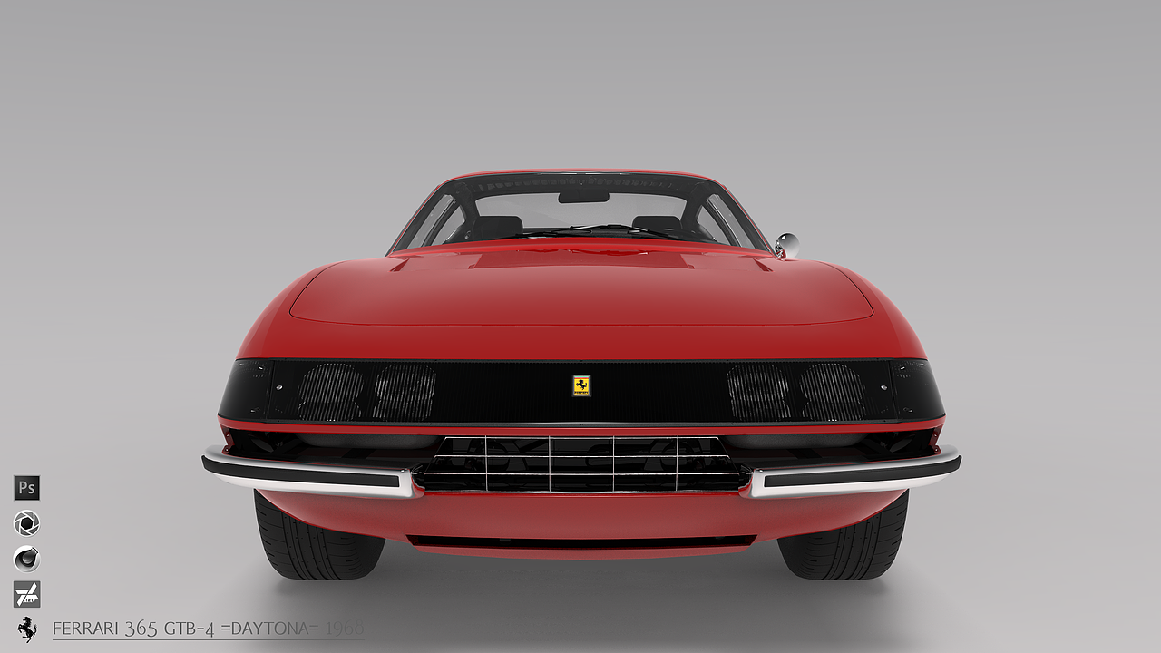 Ferrari 365 GTB-4 =Daytona= 1968 渲染