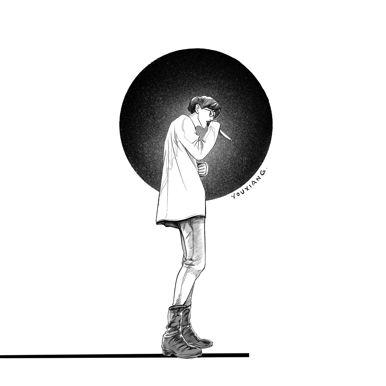 最近的黑白小画