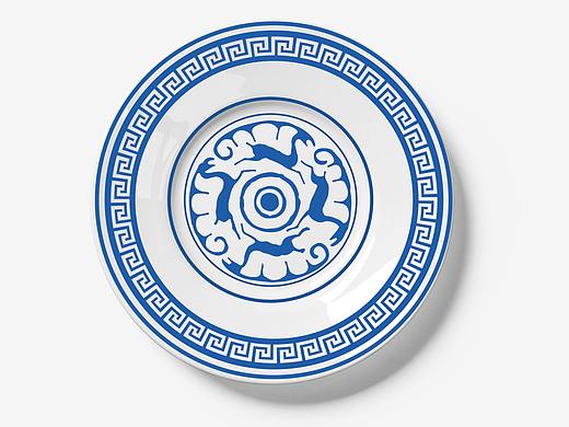 青花盘子图案设计