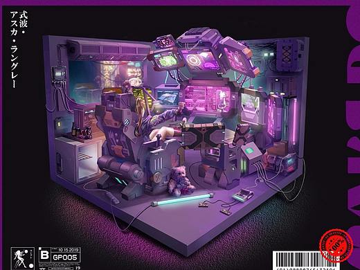 赛博朋克eva明日香工作室