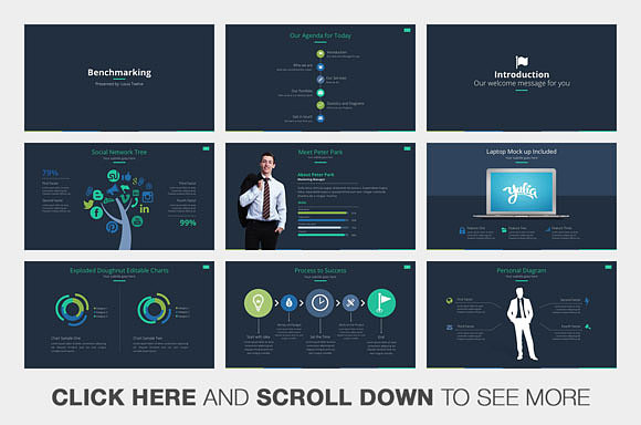 40多页精美商务年终总结汇报Keynote模板