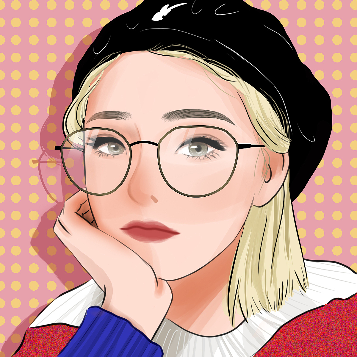人像插画(定制)