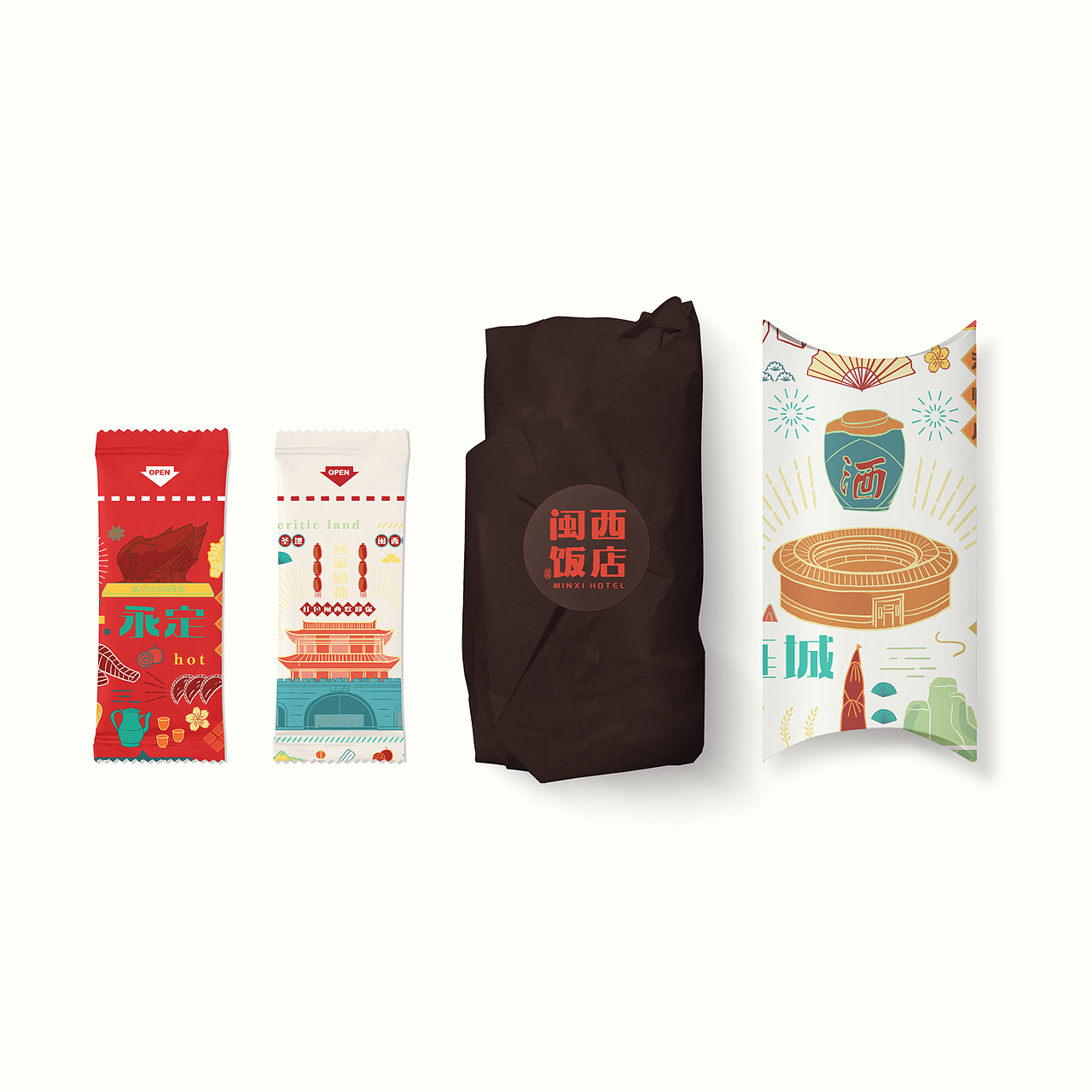 餐飲品牌包裝設(shè)計(jì)|客家美食插畫設(shè)計(jì)（圖ZMjc0NTMyMTQ4） - 商業(yè)插畫 - 站酷設(shè)計(jì)師徐福琪插畫設(shè)計(jì)原創(chuàng)素材 - 站酷ZCOOL