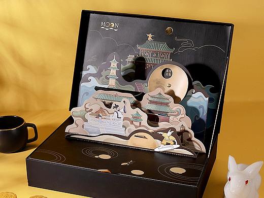 【方森园】中秋月饼礼盒包装设计——《潮前现月》