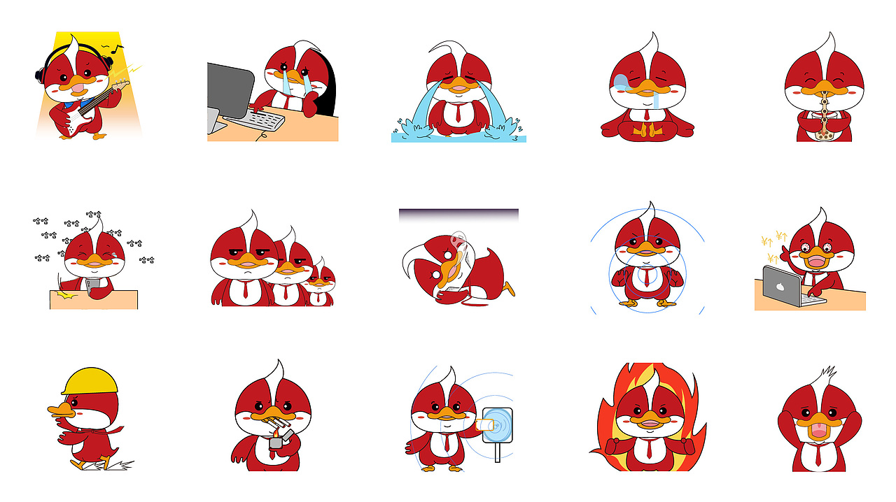 吉祥物“鸿小瑞”表情包